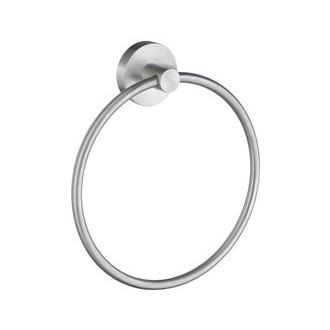 Smedbo HS344 6 3/4 in. Towel Ring in Brushed Chrome from the Home Collection